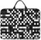 Sacoche pour ordinateur portable 14 Motif à carreaux Noir/blanc
