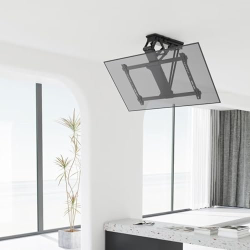 PLMNBQWE Soporte de TV Ajustable para Techo, motorizado, de Pared y con inclinación. Compatible con televisores de 32 a 75 Pulgadas.