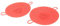 Afforstyle 2 PièCes SéRies Cuiseur à Vapeur en Silicone, Insert de Panier à Vapeur de LéGumes pour Autocuiseurs, Micro-Ondes, Multicuiseurs, Rouge