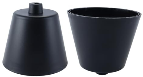 Ausi Lot de 2 coupelles pour plafonnier, abat-jour en plastique pour lampe suspendue, pour câble d'alimentation, pot de lampe suspendue, pot de plafond