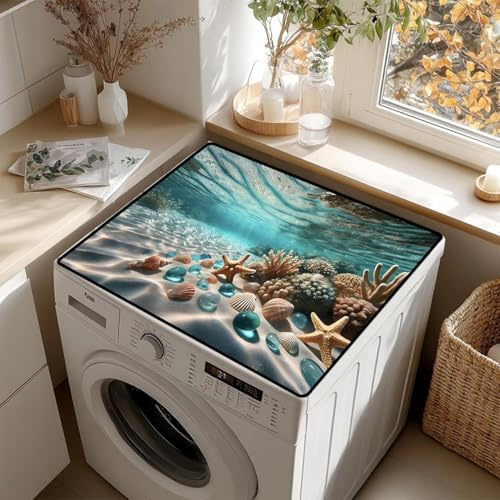 YeahBoom Waschmaschinenauflage 60x60cm,Waschmaschinenabdeckung Universal | Abdeckung für Waschmaschine,Waschmaschinen Auflage Weiche und Zuschneidbare,Waschmaschinenbezug für Waschmaschine Trockner