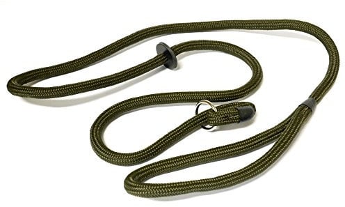 K.J.K Ropeworks Slip Leads with Rubber Stop - Olive