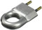 Legrand - Fiche plate mâle sans terre plastique - avec anneau extraction - aluminium
