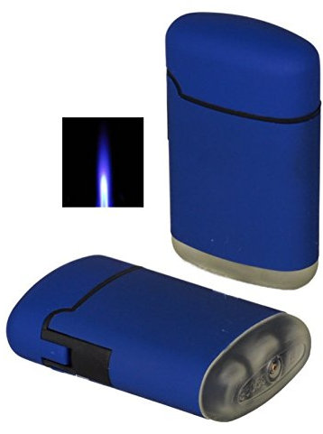 Lifestyle-Ambiente Jetflamme-Feuerzeug - Sturmfeuerzeug Blue inkl Tastingbogen