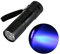 Aluminium UV Ultra Violet 9 LED Blacklight AAA Flashlight Torch Light Lamp UK