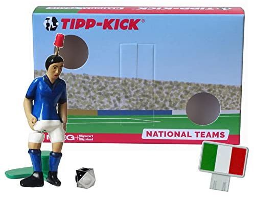 TIPP-KICK Italien-Box I Original Set Italien-Star-Kicker & Italien-Soundchip in der Torwandbox I Figur Spiel I Zubehör