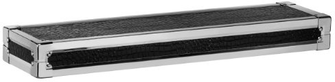 Premier Housewares Crocodile Effect Wall Shelf, 81 cm - Stainless Steel