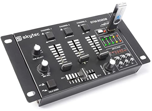 SkyTec STM-3020 4-Kanal-Mischpult mit USB und MP3