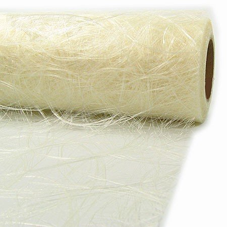Sizoweb Tischläufer 30cm breit x 5m lang - Creme