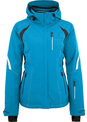 Bergson SNOWTASTIC | Damen Skijacke, wattiert, 20000mm Wassersäule, Hawaiian Ocean [343], 38 - Damen