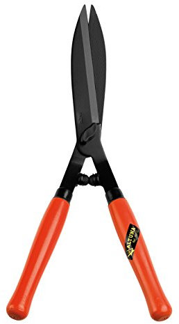 Tijeras Cortasetos Pruning 1041-52 - Mangos de Madera con Tope de Goma - Hojas Rectas - Resistentes y Muy Ligeras - Tijera de Podar de Acero - Indicada para Setos y Césped - Altuna