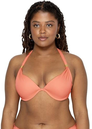Smart & Sexy dam Swim Secret Mega Push-up Halter Bikini Top Bikinitopp