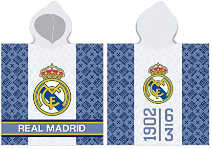 Real Madrid Handtuch Poncho, Mehrfarbig, 60 x 120 cm