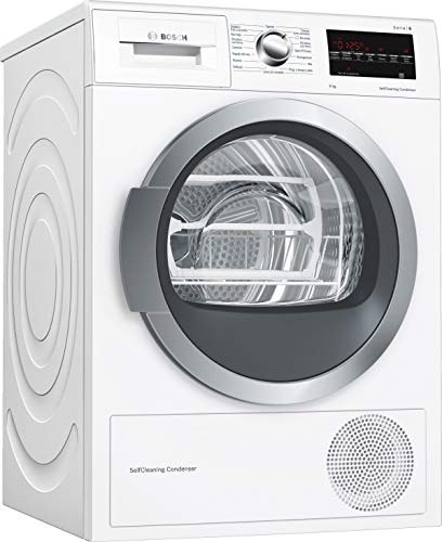 Bosch WTW85478II sèche-linge Autonome Charge par-dessus Blanc 8 kg A++ - Sèche-linge (Autonome, Charge par-dessus, Pompe à chaleur, Blanc, Rotatif, Tactil, Droite)