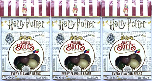 GBCC Jelly Belly Candy Company Harry Potter Bertie Bott's Jelly Belly Beans jeder Geschmacksrichtung 1,2 OZ (35 g) (3 Packungen)
