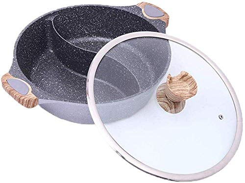 AFDK Hot Pot Yin and Yang Hot Pot 30Cm Double-Sided Non-Stick Pot Chinese Pot Professional Household Tableware