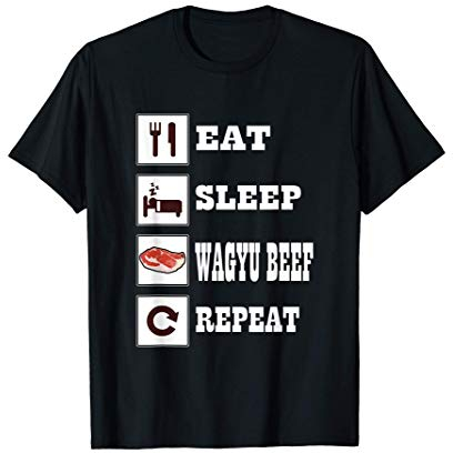 Wagyu Beef Tshirt Steak Barbecue Grillshirt Männer BBQ Grill T-Shirt