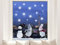 Pixblick Fenstersticker - Schneemänner zu Weihnachten I Made in Germany I Wiederverwendbar