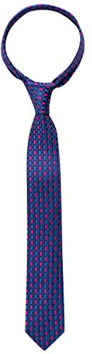 eterna Krawatte Schmal gemustert marine/pink,142 cm-H