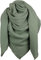 XXL Musselin Tuch Schal 100% feine Baumwolle 130x130cm Damenhalstuch Halstuch Musselintuch Musselin Damen Herren Männer Frauen, Farbe:Khaki