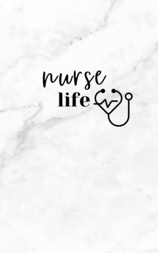 Pocket Notebook For Nurses: Nurse Life Notebook | Pretty Marble Design Lined Notebook | 100 Pages (5 x 8 inches)