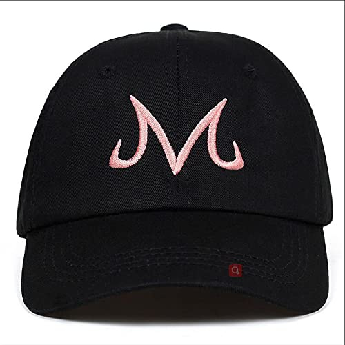 Cap Herren Majin Buu Dad Hat Cotton Baseball Cap for Men Women Hip Hop Snapback Cap Golf Caps Bone Garros,Black Pink