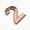 3D Self Adhesive House Plaque Numbers 70mm 0-9 Letters A-Z ABS Plastic Red Copper Sticker Modern Door Address Number Hotel Electroplated Digit Plate Sign for Home Room Yard Street Mailbox Bins (2)