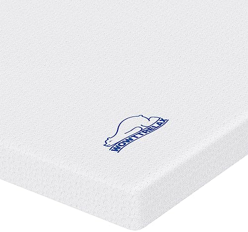 WOWTTRELAX Dual-Layer 2 Inch Memory Foam Mattress Topper Single Bed, Orthopedic Bed Topper with Breathable Washable Cover, Cooling soft for Back Pain (90x190x5cm)