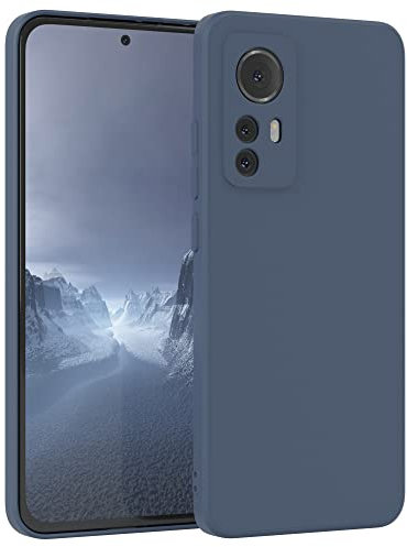 EAZY CASE - Silikonhülle für Xiaomi 12 Hülle Silikon Case Blau weich stoßfeste Handyhülle Schutzhülle mit Kameraschutz Dünn Premium Schutz Cover TPU Phone Bumper in Petrol Matt