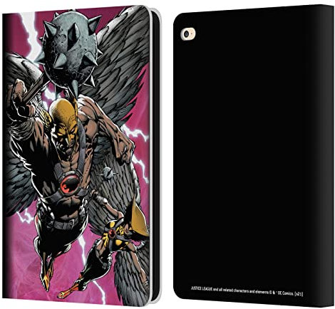 Head Case Designs Offizielle Justice League DC Comics Hellster Tag #5 Falken Maedchen Falkenmann Comic-Kunst Leder-Wallet-Hülle Kompatibel mit Apple iPad Air 2 (2014)