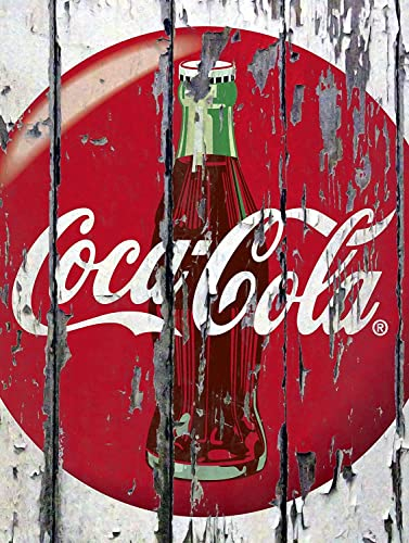 Sawfish® Targa da parete in metallo retrò in stile COCA COLA