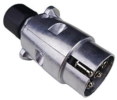 SERTPLAS 7 broches 12 V en aluminium pour attache remorque voiture et caravane DIN ISO 1724