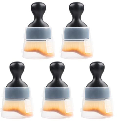 Lot de 5 outils de nettoyage intérieur de voiture - Brosse de détail à poils doux - Brosse de nettoyage de la poussière - Brosse de nettoyage pour l'entretien de la voiture - Élimine la poussière
