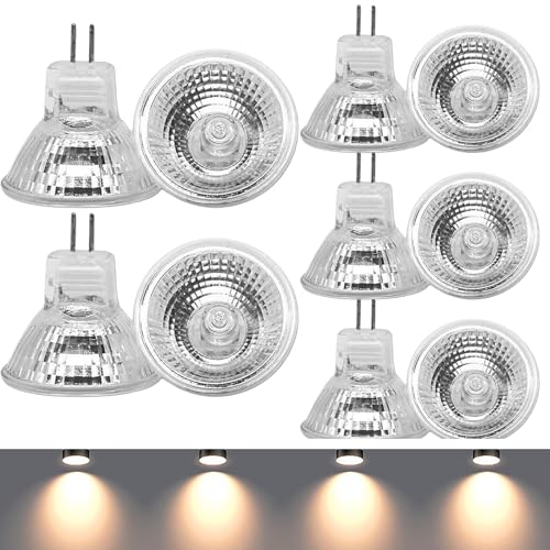 Molbory 10 Stück MR11 GU4 12V 35W Halogenstrahler, Halogen Reflektor Glühbirne, Halogenlampen Reflektor Leuchtmittel, Dimmbar Halogen Spot Strahler, 250LM, 30°Abstrahlwinkel, Warmweiß 2700K