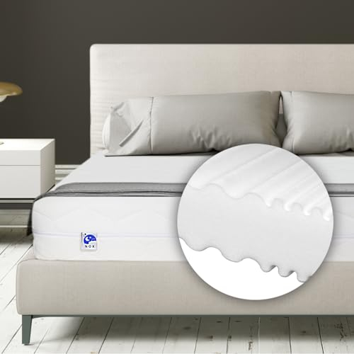 TULENA Matratze 200x200 cm 16 cm hoch Ortho mit waschbarem Bezug - Orthopädische Matratze für Boxspringbett oder Standard Bett mittelfest H3