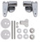 UTTASU Toilet Seat Hinges Replacement,Soft Close Toilet Seat Hinges,Stylish and Modern Chrome Toilet Base Soft Close Toilet Seat Hardware for Most Toilet Seats