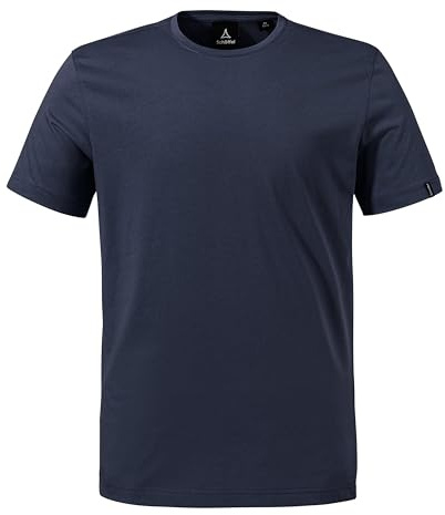 Schöffel Herren T Shirt Style Collada MNS, schnell trocknendes T-Shirt mit Rundhalsausschnitt, Funktionsshirt aus recyceltem Material, blau, 48
