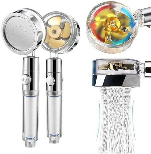 wappiot La Douchette EcoPression Anti-calcaire Douchette à Main Haute Pression - Économie d'Eau, Filtre à Eau Intégré, Régulateur avec Interrupteur