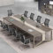 HOLGVE Konferenztisch, for 8-10 Personen Besprechungstisch, Rechteckiger Computertisch, Mit Metallrahmen, for Bürozimmer Bürotisch, Nur Tisch