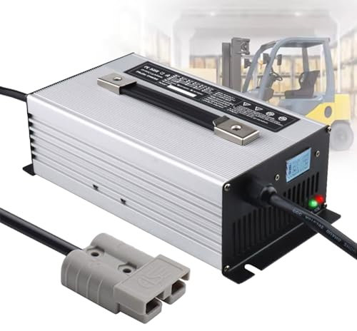 HYDTGZ 48 V Blei Säure Batterieladegeräte 48 V 25 A Batterieladegerät mit 50 A /120 A /175 A /350 A Anderson Stecker für Elektro Gabelstapler, Stapler, Bodenreinigungsmaschinen, Golfwagen,B,175A