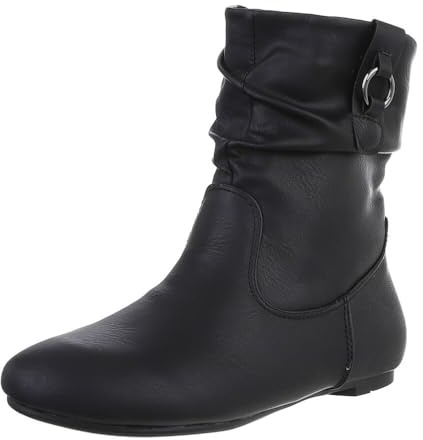Ital Design Damenschuhe Stiefeletten Flache Stiefeletten
