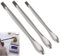 SGERUFZ 3 Pcs Spatola per Laboratorio Attrezzi per Polveri Erbe e Gel Capsule, Set di Micro Cucchiaini per Chimica e Cosmesi (Acciaio Inossidabile)