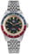 TACTICAL FROG San Martin Herrenuhr SN0116G V6 NH34 Uhrwerk Vintage Style Automatik Mechanische Uhren für Herren 100m Wasserdicht Saphirglas Leuchtend Uhr (Rot blau)