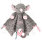 SIMYJOY Schnuffeltuch Baby Schmusetuch mit Namen Weiches Babydecke Personalisiert Babygeschenke für Neugeborene Grauer Elefant