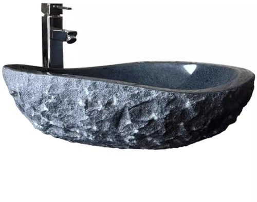 HADECOLL Aufsatzwaschbecken Außenwaschbecken Außenwaschbecken Für Den Innenhof Und Den Garten Badezimmer Balkon Marmor-Aufsatzwaschbecken Badezimmer-Waschtisch