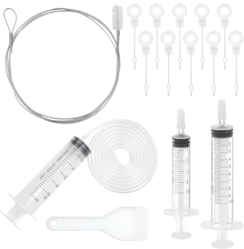 NBEADS 15Pcs/Set Refrigerator Cleaning Kit, Fridge Water Line Cleaner Kit Universal Fridge Maintenance Tools with Long Tube Brush Cleaner for Ice Maker, Water Line Cleaning and Odor Removal