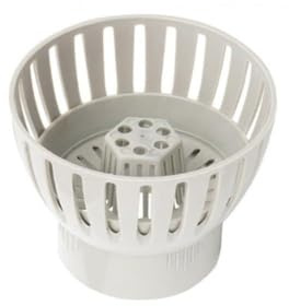 FACAIIO Koi-Teich-Abfluss-Skimmer mit verstellbarer Höhe und Schwenkwinkel, effizient für Laub- und Schmutzsammlung, 50 mm, 75 mm, 90 mm, 110 mm Rohre