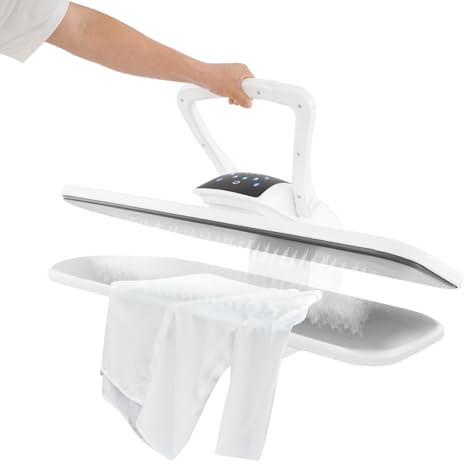 Pressa da stiro a vapore 8810D, 2200W, display LCD, superficie da 91,4 cm, serbatoio dell'acqua da 1000 ml, bianco, per casa e negozi di abbigliamento