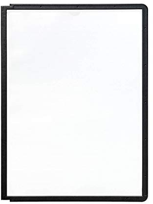 Durable Sherpa Display Panel Clear with Coloured Flexible Frame A4 Black Ref 5606/01 [Pack of 10]