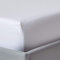 HOMESCAPES Luxus Spannbettlaken 90x190 cm weiß, Satin-Spannbetttuch, 100% ägyptische Baumwolle, Bettlaken mit Gummizug Fadendichte 1000